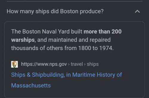How many ships per year were produced in Boston