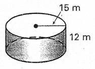 Referring to the figure, find the surface area

of the cylinder shown. Round to the nearest whole