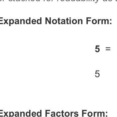 How do i write 5z in expanded notation