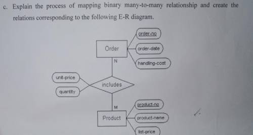 (04 c.) Explain the process of mapping binary many-to-many relationship and cre relations correspon