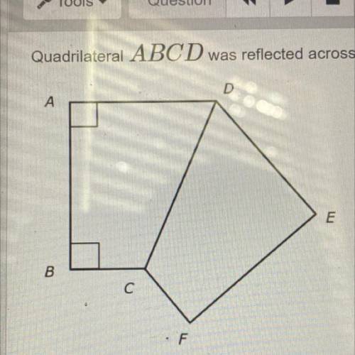 Quadrilateral ABCD was reflected across side CD. The measure of ZBCD is 115°.

What is the measur