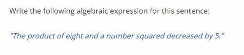 Complete the algebraic expression. I'm having trouble understanding how to do this, could use some
