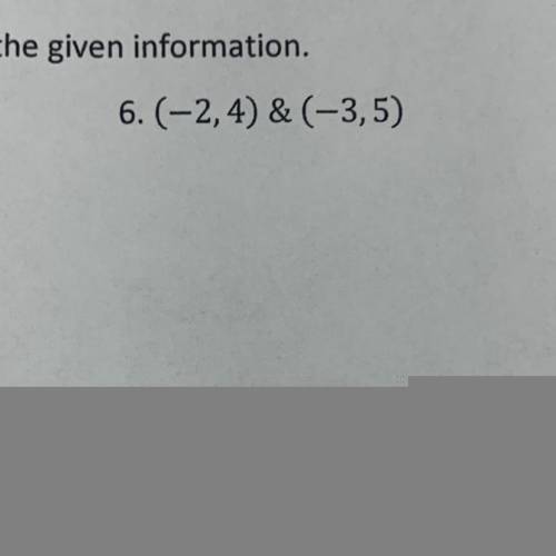 Write the equation of the line from the given information (-2,4) & (-3,5)