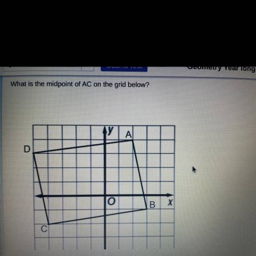 What is the midpoint of AC on the grid below?