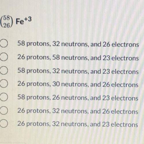 From the following isotope notation, detemine the number of protons, neutrons & electrons.