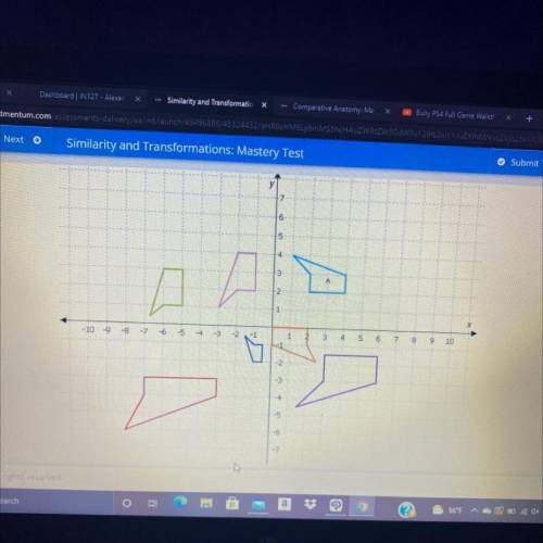 Select the shapes that are similar to shape A