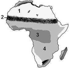 ASAP PLS! Identify all of the physical features numbered on the map of Africa to the right