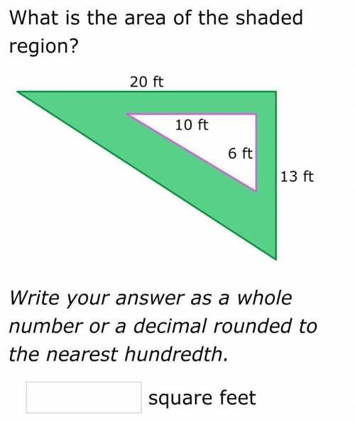 What is the area of the shaded region? IXL assignment
