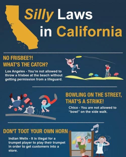 What is illegal to do in California?