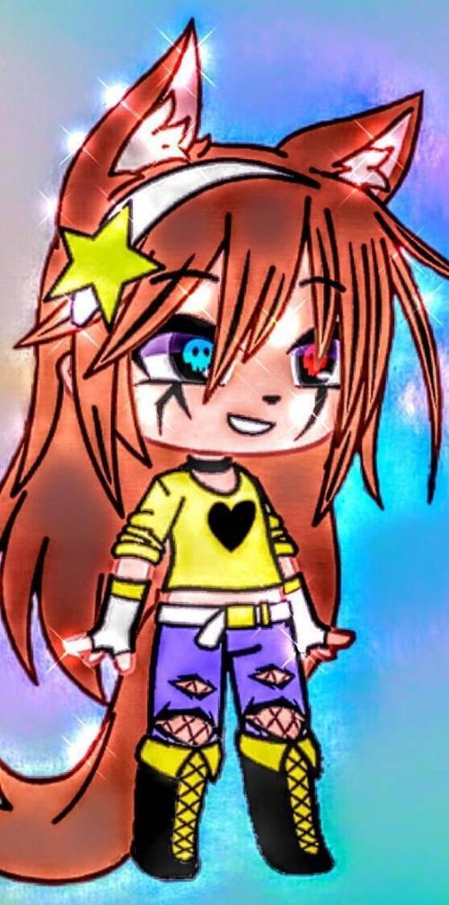 Share some art that you have. (first one is of me a gacha, the second one is also a gacha but of a f