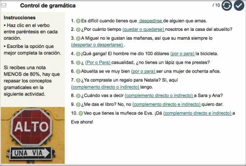 PLEASE HELP WITH SPANISH ASAP