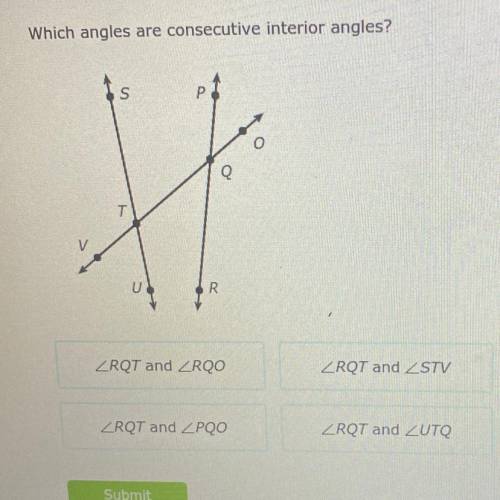 Which are consecutive interior angles?