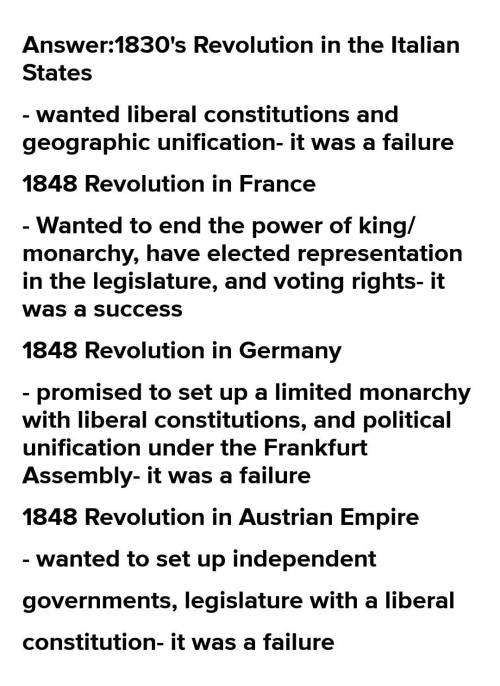 How did liberalism and nationalism cause people to rebel against government? (1830)