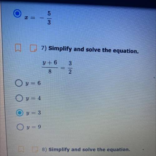 Simplify and solve the equation