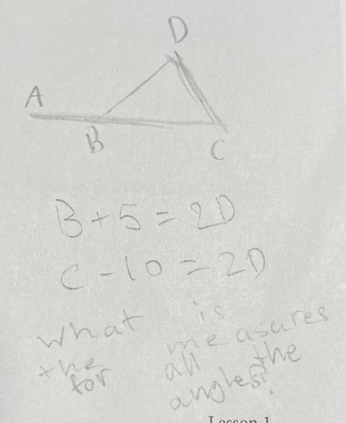 Find the measures of these angles please
