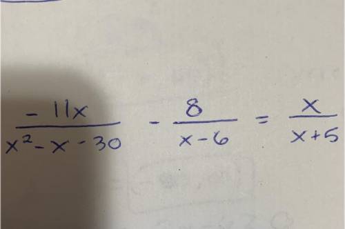 Rational equations: solve for x.