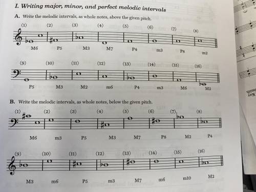 Can someone please help with these music theory problems? I'm unsure of how to complete these. Odd