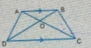 In the given figure ABCD is a tripepizeum with AB||CD. If AO = x-1, CO = BO = x+1 and CD = x+4. Fin