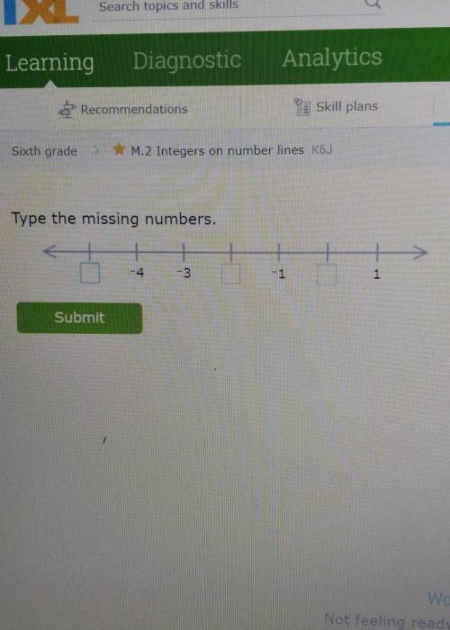 Type the missing numbers