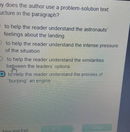 HELP PLS 20 MINUTES!!

Why does the author use a problem-solution text structure in the paragraph?