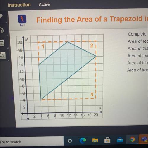What is the area of triangle 1