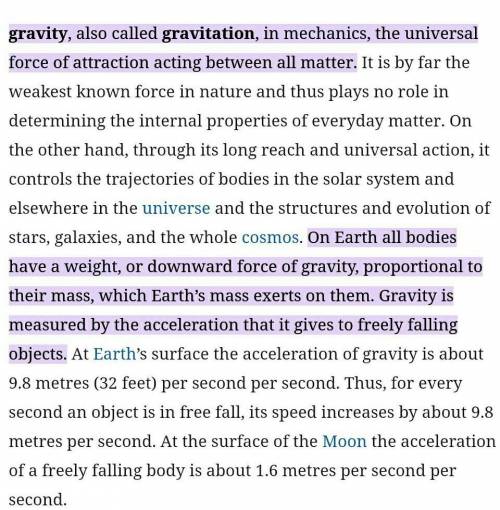 Tell me in simple words what gravitation is.