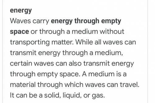 What do all waves carry