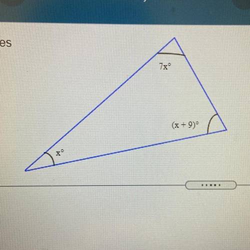 Use the diagram to find the angle measures of triangle recall that the sum of the angle measures of