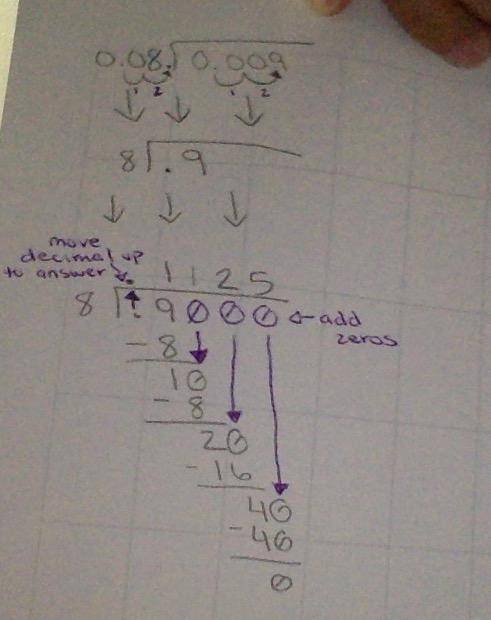 0.009 ÷ 0.08 please help me I forgot how to divide decimals