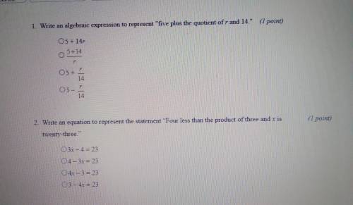 Help with these questions pls