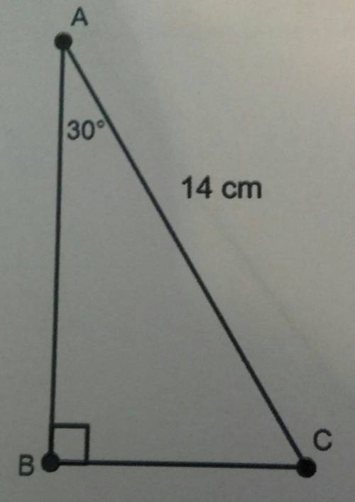 What are the Exact measures of the two other sides of the triangle? Use special right triangles and