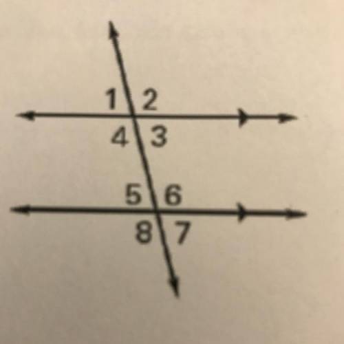 If angle 2 = 113, what is angle 6?