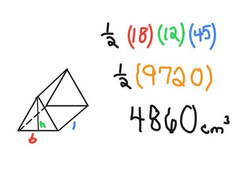 Find the volume of the following prism.