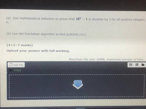 Use mathematical induction to solve the questions above. Pls help