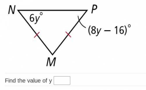 Find the value of Y - triangle measurments