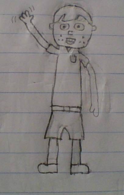 Im drawing a cartoon character for my upcoming comic series and I just drew the main character. doe