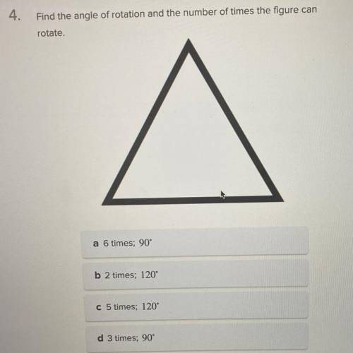 GIVING AWAY A LOT OF POINTS

find the angle of rotation and the number of lines the figure can rot
