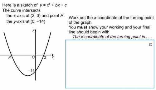 Here is a sketch of y=x^2 + bx + c