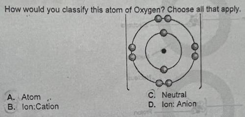 How would you classify this atom of oxygen?