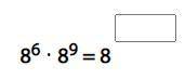 Use the properties of exponents to complete the equivalent expression.