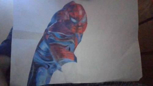 My drawing of spiderman vs the movie