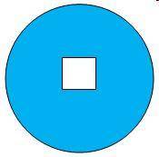 The circle below has an area of 314 square centimeters, and the square inside the circle has a side