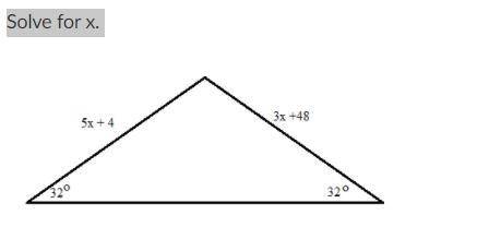 Geometry solve for X