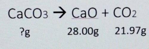 HELP ME OUT PLEASE

A chemical reaction in which calcium carbonate (CaCO3) is decomposed (
