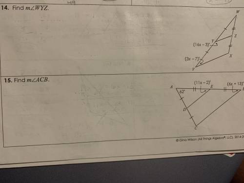 Geometry Homework, Please help with both questions