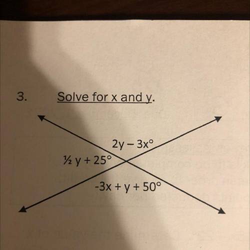 How would you solve for x and y and what are x and y? Not sure what to do.