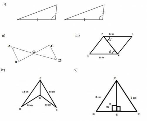 Kindly State which postulate you would use to prove the two triangles congruent