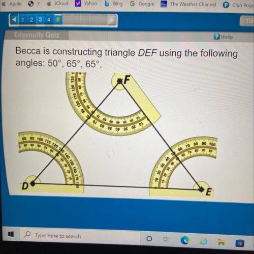 (PICTURE PROVIDED)

HELPPPPPPPPPP
What mistake did she make?
A: She lined up the protractor incorr