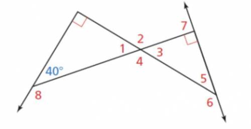 Find the measure of the numbered angle. m∠2= _