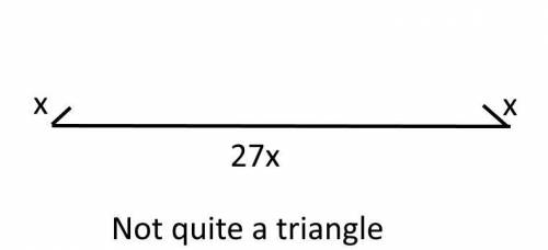 The ratio of the base to the leg of an Isosceles triangle is 27. If the perimeter of the triangle is
